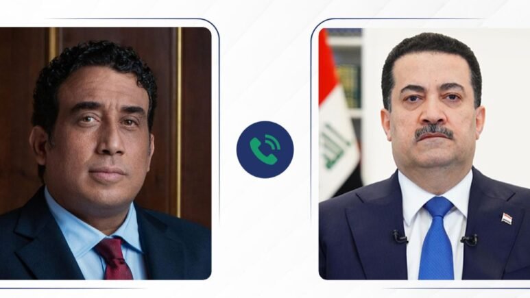 السوداني يتلقى تهنئة من الرئاسة الليبية بنجاح قمة بغداد