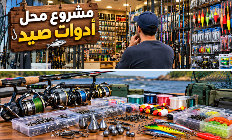 مشروع محل أدوات صيد