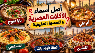 أسماء الأكلات المصرية والعربية