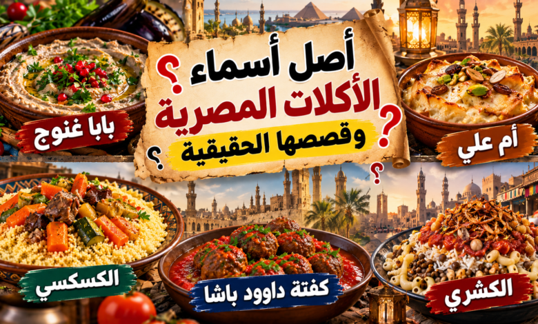 أسماء الأكلات المصرية والعربية